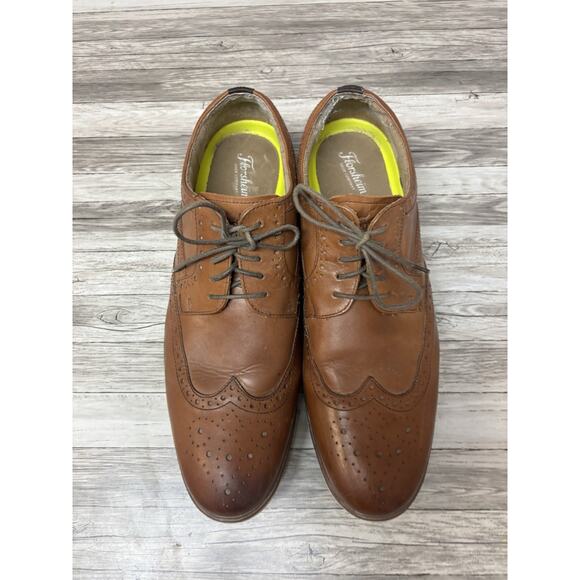 Florsheim Imperial Men’s 14M Brown Leather Wingtip Oxford Lace Up